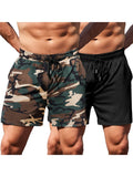 Athletic 2-Pack Workout Hiking Shorts (US Only) Shorts coofandy