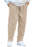 Casual Corduroy Harem Pants (US Only) Pants coofandy Light Khaki S