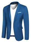 Casual Classic Suit Jacket (US Local) Blazer coofandy Dark Blue S