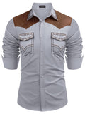 Vintage Embroidered Western Cowboy Shirt (US Only) Shirts coofandy Grey S