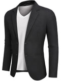 Lightweight Two Button Blazer Jacket Shirts coofandy
