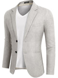 Lightweight Two Button Blazer Jacket Shirts coofandy