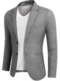 Lightweight Two Button Blazer Jacket Shirts coofandy