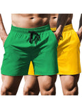 Athletic 2-Pack Workout Hiking Shorts (US Only) Shorts coofandy