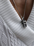 Titanium Whistle Pendant Necklace Necklace coofandystore Silver