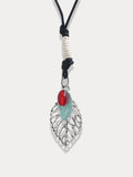 Retro Leaf Pendant Necklace Necklace coofandystore
