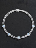 Glamour Hearts Cuba Chain Necklace coofandy