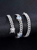 Glamour Hearts Cuba Chain Necklace coofandy