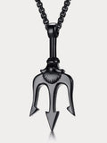 Classic Trident Pendant Necklace Necklace coofandy