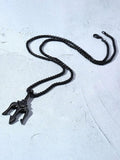 Classic Trident Pendant Necklace Necklace coofandy Black One Size