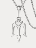 Classic Trident Pendant Necklace Necklace coofandy