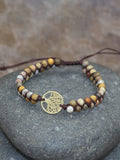 Tree of Life Pendant Woven Bracelet Accessories coofandy PAT10 One Size
