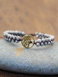 Tree of Life Pendant Woven Bracelet Accessories coofandy