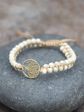 Tree of Life Pendant Woven Bracelet Accessories coofandy PAT13 One Size