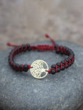 Tree of Life Pendant Woven Bracelet Accessories coofandy PAT7 One Size