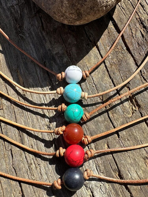 Bohemian Natural Stone Necklace Necklace coofandy