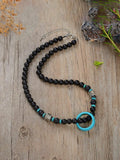 Mystic Ring Beaded Necklace Necklace coofandy PAT3 One Size (17.72")