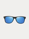 Trendy Square Polarized Sunglasses Accessories coofandy Black/Ice Blue One Size