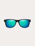 Trendy Square Polarized Sunglasses Accessories coofandy Black/Green One Size