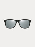 Trendy Square Polarized Sunglasses Accessories coofandy Black/Silver One Size