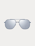 Fashion Rectangular Polarized Sunglasses Accessories coofandy Dark Blue/Silver One Size