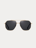 Fashion Rectangular Polarized Sunglasses Accessories coofandy Gold/Grey One Size
