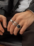 Simple 4Pcs Stacking Rings Set Accessories coofandy