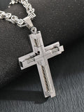 Gothic Alloy Cross Pendant Necklace Necklace coofandy