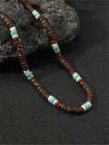 Bohemian Coconut Beaded Necklace Necklace coofandy