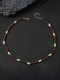 Bohemian Coconut Beaded Necklace Necklace coofandy PAT3 One Size