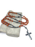 Natural Stone Cross Pendant Necklace Necklace coofandy PAT1 One Size