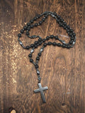 Natural Stone Cross Pendant Necklace Necklace coofandy PAT11 One Size