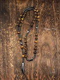 Natural Stone Cross Pendant Necklace Necklace coofandy PAT2 One Size