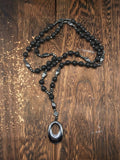 Natural Stone Cross Pendant Necklace Necklace coofandy PAT3 One Size