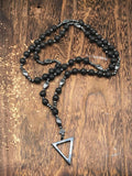 Natural Stone Cross Pendant Necklace Necklace coofandy PAT4 One Size