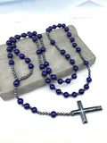 Natural Stone Cross Pendant Necklace Necklace coofandy PAT9 One Size