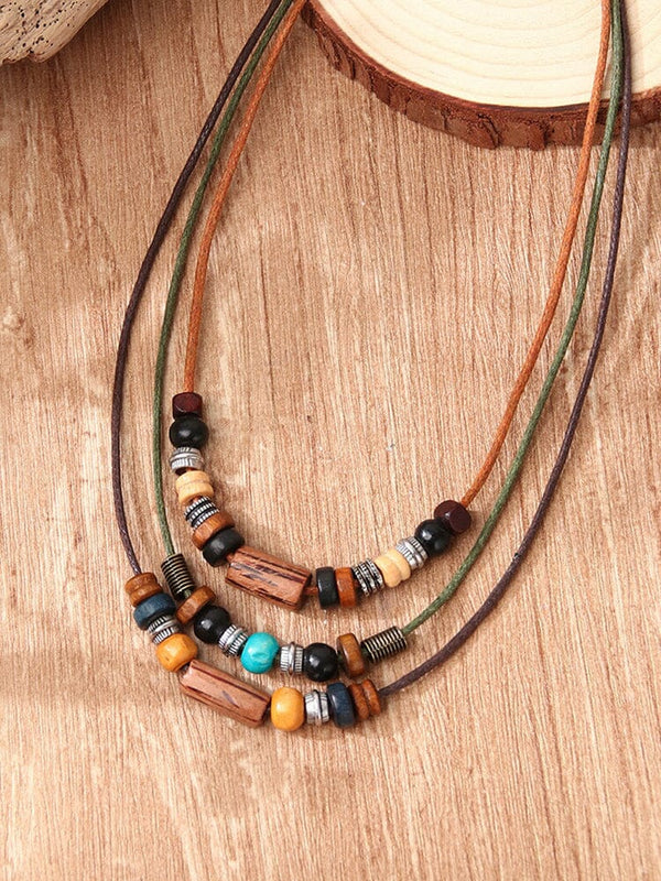 Ethnic Style Beaded Necklace Necklace coofandy PAT1 One Size