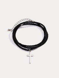 Ethnic Style Multi Layer Woven Cross Bracelets