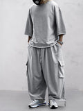 Unique Soft Loose Fit Sport Sets Sports Set coofandy