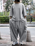 Unique Soft Loose Fit Sport Sets Sports Set coofandy