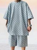 Casual Loose Fit T-shirt Set Sets coofandystore