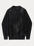 Stylish Mesh Hollow-Out Sweater Sweaters coofandy