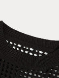 Stylish Mesh Hollow-Out Sweater Sweaters coofandy