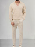 Stylish Soft 2-Piece Set Sets coofandy Apricot S