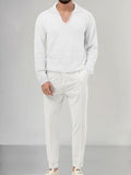 Stylish Soft 2-Piece Set Sets coofandy White S