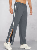 Cozy Dual Side Zippers Pants Pants coofandy Dark Grey M