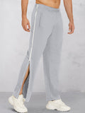 Cozy Dual Side Zippers Pants Pants coofandy Light Grey M