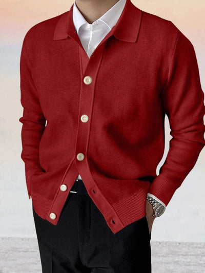 Casual Soft Cardigan Sweater Hoodies coofandy Red M 