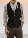 Classic Tweed Suit Vest Vest coofandy