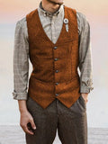 Classic Tweed Suit Vest Vest coofandy
